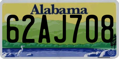AL license plate 62AJ708