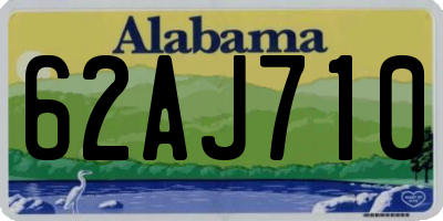 AL license plate 62AJ710