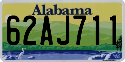 AL license plate 62AJ711