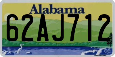 AL license plate 62AJ712