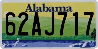 AL license plate 62AJ717