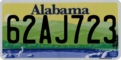 AL license plate 62AJ723