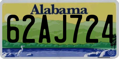 AL license plate 62AJ724
