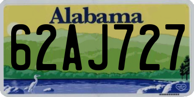 AL license plate 62AJ727