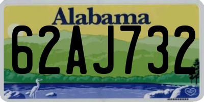AL license plate 62AJ732
