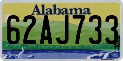 AL license plate 62AJ733