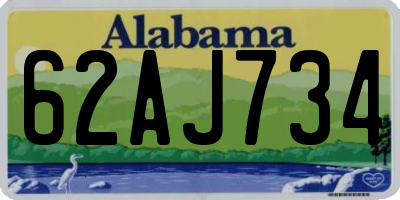 AL license plate 62AJ734