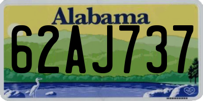 AL license plate 62AJ737