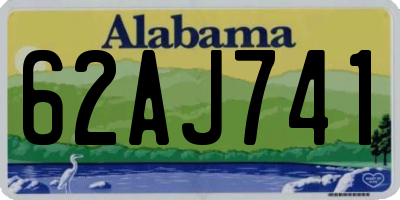 AL license plate 62AJ741