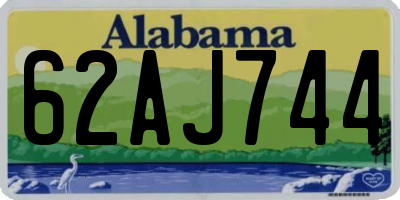 AL license plate 62AJ744