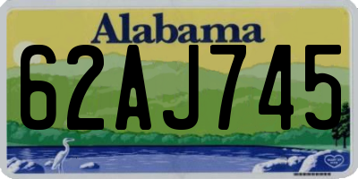 AL license plate 62AJ745