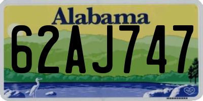 AL license plate 62AJ747