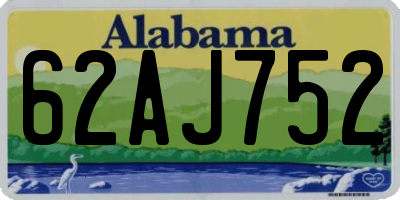 AL license plate 62AJ752