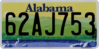 AL license plate 62AJ753