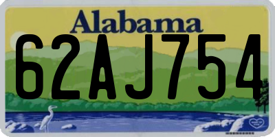 AL license plate 62AJ754