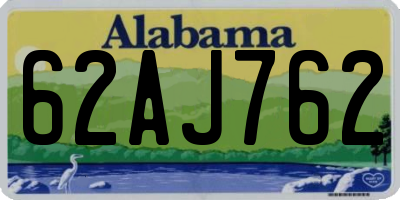 AL license plate 62AJ762