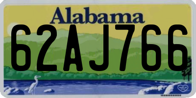 AL license plate 62AJ766
