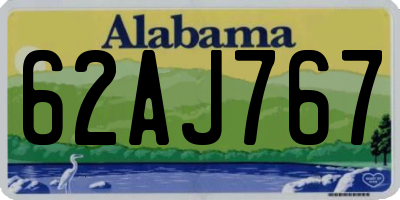 AL license plate 62AJ767