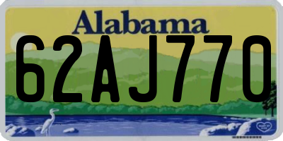 AL license plate 62AJ770