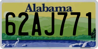 AL license plate 62AJ771