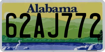 AL license plate 62AJ772