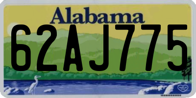 AL license plate 62AJ775