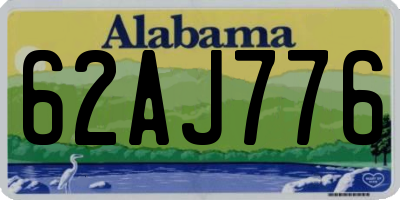 AL license plate 62AJ776