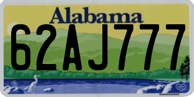 AL license plate 62AJ777