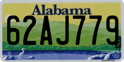 AL license plate 62AJ779