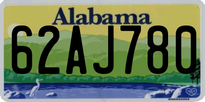 AL license plate 62AJ780