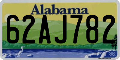 AL license plate 62AJ782