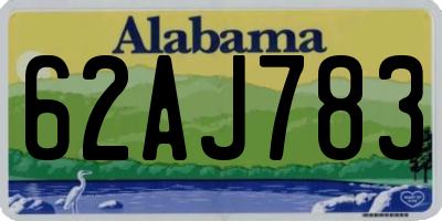 AL license plate 62AJ783