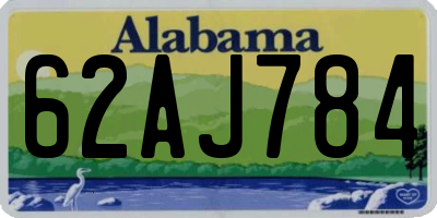 AL license plate 62AJ784