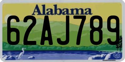 AL license plate 62AJ789