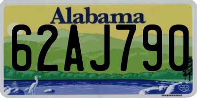 AL license plate 62AJ790