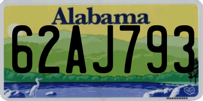 AL license plate 62AJ793