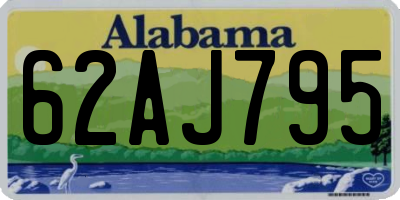 AL license plate 62AJ795
