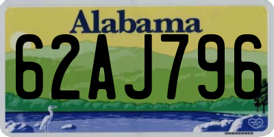 AL license plate 62AJ796