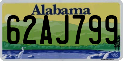 AL license plate 62AJ799