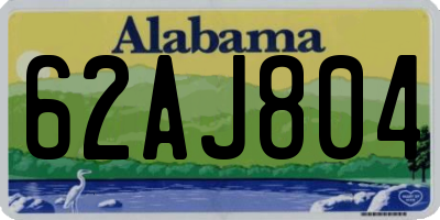 AL license plate 62AJ804