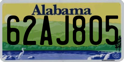 AL license plate 62AJ805