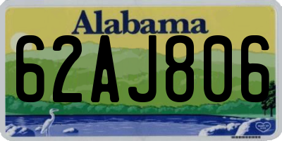 AL license plate 62AJ806
