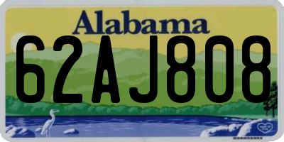 AL license plate 62AJ808
