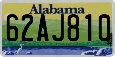 AL license plate 62AJ810