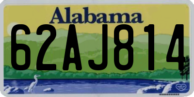 AL license plate 62AJ814