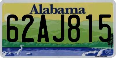 AL license plate 62AJ815
