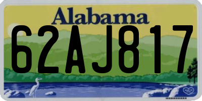 AL license plate 62AJ817