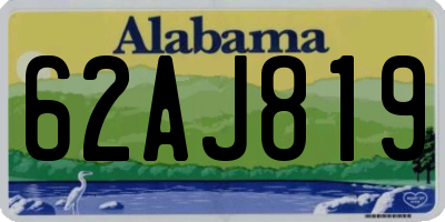 AL license plate 62AJ819