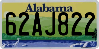 AL license plate 62AJ822