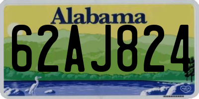 AL license plate 62AJ824